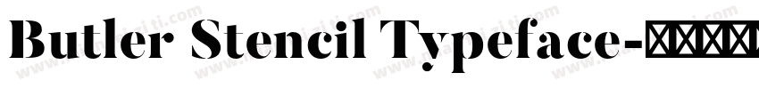 Butler Stencil Typeface字体转换